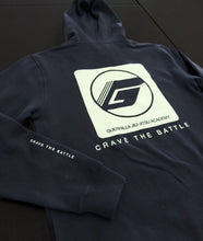 Load image into Gallery viewer, 2025 Guerrilla Jiu-Jitsu Team Hoodie - Navy/Sea Mist
