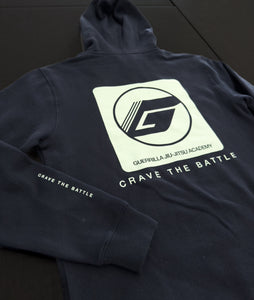 2025 Guerrilla Jiu-Jitsu Team Hoodie - Navy/Sea Mist