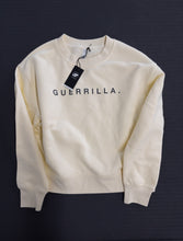 Load image into Gallery viewer, 2025 Women&#39;s Guerrilla Team Crew Sweatshirt - Butter/Charcoal
