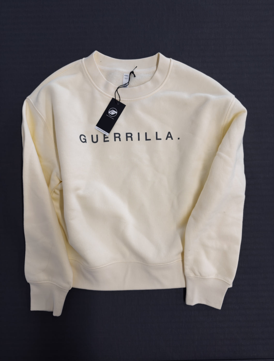 2025 Women's Guerrilla Team Crew Sweatshirt - Butter/Charcoal