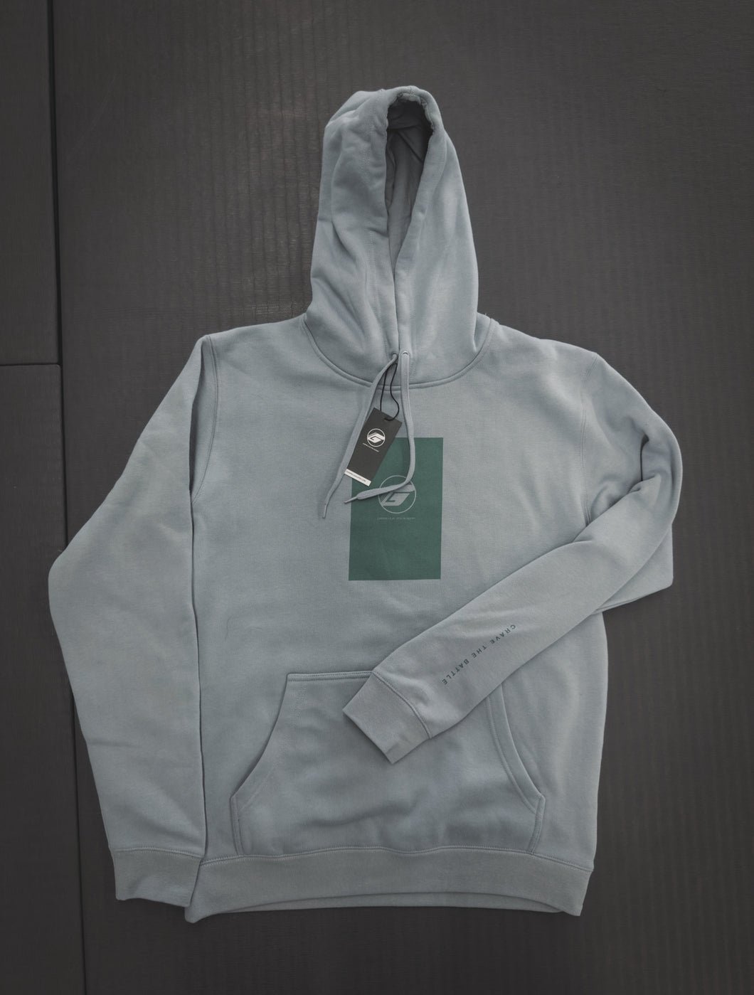 2025 Guerrilla Jiu-Jitsu Team Hoodie - Smoke/Cutty Green