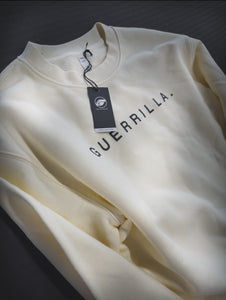 2025 Women's Guerrilla Team Crew Sweatshirt - Butter/Charcoal