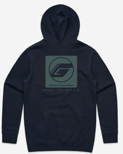 2025 Guerrilla Jiu-Jitsu Team Hoodie - Navy/Sea Mist