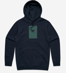 2025 Guerrilla Jiu-Jitsu Team Hoodie - Navy/Sea Mist