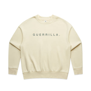 2025 Women's Guerrilla Team Crew Sweatshirt - Butter/Charcoal