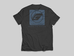 Stamped Crave the Battle Kids T-Shirt - Charcoal