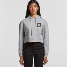 Load image into Gallery viewer, Women&#39;s Crop Alter Ego Hoodie - Heather
